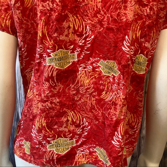 Harley Davidson Button Down Top - Picture 9 of 10